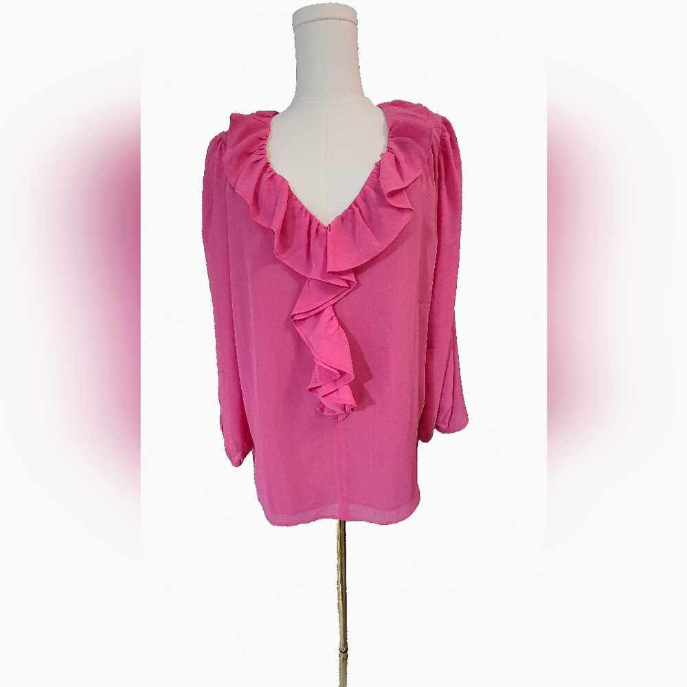 J.Crew Pink Ruffled Women's Top